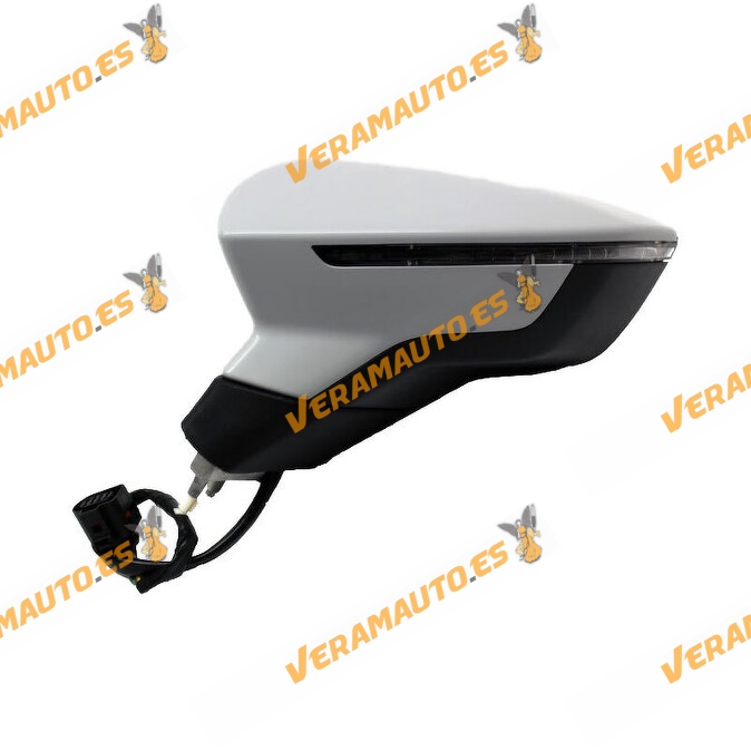 Espejo Retrovisor Seat Leon 2012 2020 Eléctrico Abatible Izquierdo OEM