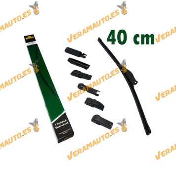 Escobilla Limpiaparabrisas Universal Flexible R.Loan Black Edition alta calidad 10 Multi-Adaptadores adaptable 99% automóviles