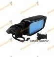 Espejo retrovisor BMW X5 E53 derecho, imprimado, eléctrico, térmico con cristal azul, conexión 5 pin OEM 51167039890