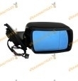 Espejo retrovisor BMW X5 E53 derecho, imprimado, eléctrico, térmico con cristal azul, conexión 5 pin OEM 51167039890