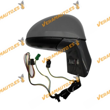 Espejo Citroen C4 de 2004 a 2010 derecho eléctrico piloto intermitente 2 conectores de 5 y 2 pines OEM 8149ZX