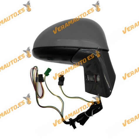 Espejo Citroen C4 de 2004 a 2010 derecho eléctrico piloto intermitente 2 conectores de 5 y 2 pines OEM 8149ZX