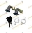 Juego Cerraduras Delanteras Renault | Cilindro de Cerraduras Puertas Delanteras y Copias de Llaves | OEM 7701472806