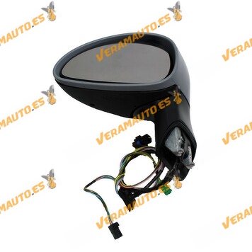 Espejo Citroen C4 de 2004 a 2010 izquierdo eléctrico piloto intermitente 2 conectores de 5 y 2 pines OEM 8149YN