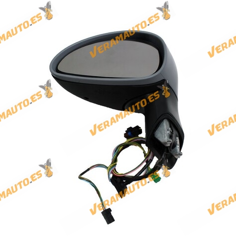 Espejo Citroen C4 de 2004 a 2010 izquierdo eléctrico piloto intermitente 2 conectores de 5 y 2 pines OEM 8149YN