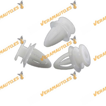 Set de 5 grapas de 7.2ø para cubierta triaungular espejo y ventanilla trasera Opel Similar a 149910