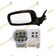 Espejo Toyota Avensis (T25) de 2003 a 2006 izquierdo eléctrico, térmico, abatible, conector de 7 pins, imprimado