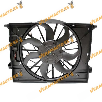 Radiator Fan Mercedes E Class W211 from 2002 to 2009 | CLS C219 from 2004 to 2011 | 4 Pin Connector | OEM 2115050555