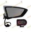 Espejo Seat Leon (5F) de 2012 a 2019 derecho electrico imprimado OE 5F1857508N