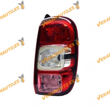 Right Rear Lamp Dacia Duster 12-2013 to 10-2017 | Without Bulb Holder | Rear Fog Lamp Function | OEM 265506837R