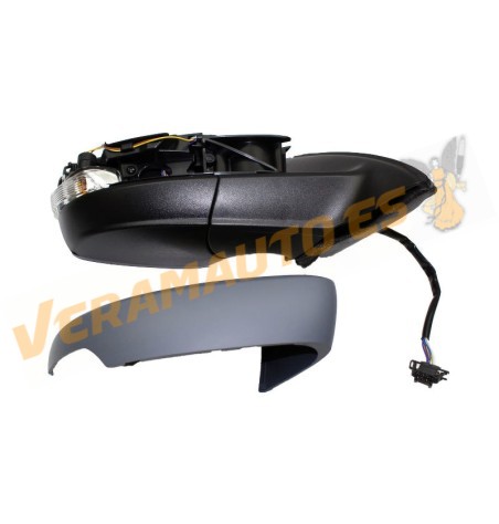 Espejo Seat Toledo y Skoda Rapid 2012-2015 Derecho Electrico Imprimado con Piloto 6 pin OEM 5JA857522
