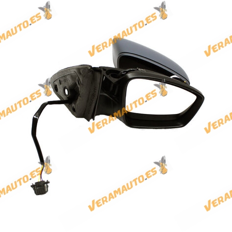 Espejo Seat Toledo y Skoda Rapid 2012-2015 Derecho Electrico Imprimado con Piloto 6 pines OEM 5JA857522