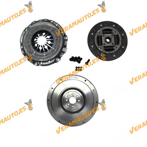 Clutch Kit Opel Astra H Combo Corsa C Meriva 1.7 CDTi Z17DT | Flywheel Conversion from Bimass to Single Mass Flywheel | 93182242