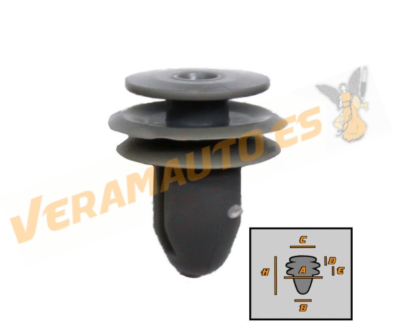 Set de 10 Grapas | Daewoo | Honda | Hyundai | Kia | Mazda | Tapizados | OEM Similar a 858493B000 o 8231538000