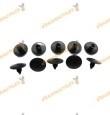 Set de 10 Grapas de Dacia Logan Sandero | Renault Clio Megane Master | Fijación Pasos de Rueda | OEM 7703077435