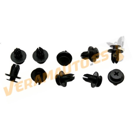 Set of 10 Clips | Daewoo | Chevrolet | Opel | Bumpers and Moldings | OEM 09409-09303