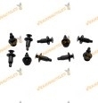 Set of 10 Clips for Bumpers and Moldings | Honda | Hyundai | Kia | Toyota | OEM 91502SP0003 | 8615737000