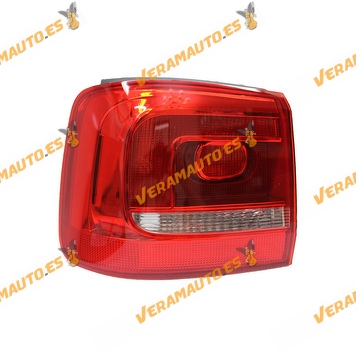 Lamp Volkswagen Touran 1T from 2010 to 2015 | Left Rear | For Bulbs P21W + PY21W | OEM Similar to 1T0945095R