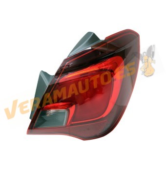 Piloto Trasero Opel Corsa E de 2014 a 2019 | Derecho | Exterior | 5 Puertas | Blanco Rojo | Sin Portalámparas | OE Similar 12225