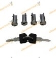 Juego de 4 bombines con 2 llaves Citroen C25 | Fiat Ducato | Peugeot J5 Desde 1981 Hasta 1994