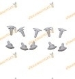 Upholstery clip set | FIAT Type Panda | Alfa Romeo | Lancia