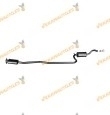 Ford Fiesta 1.6 S Intermediate Exhaust Silencer 1989 to 1995 | 1596cc 90hp | OE 6189446