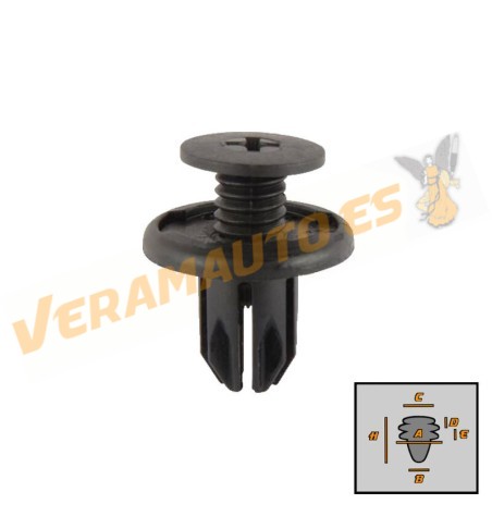 Set of 10 Clips | Daewoo | Chevrolet | Opel | Bumpers and Moldings | OEM 09409-09303