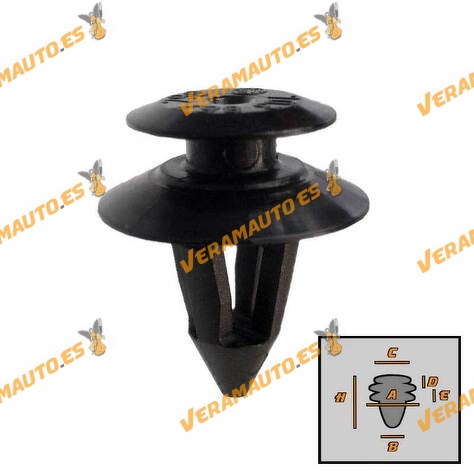 Set de Grapas Para Tapicería SEAT Alhambra | Skoda Octavia | Volkswagen Sharan T4 | OEM Similar a 703867299