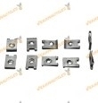 Set de 10 Grapas Roscante Metalica 6,3mm