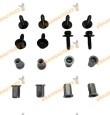 Kit de Tornillería y Grapas Para Protección Bajo Motor | Alfa Romeo 147 156 Giuletta | FIAT Panda | OEM Similar a 11617624