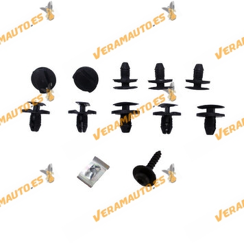 Kit of Screws and Staples Citroen C3 C4 C5 DS3 | Peugeot 207 208 307308 | Wheel Arch Protector | OEM Similar to 91004
