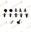 Kit de Tornillería y Grapas Citroen C3 C4 C5 | Peugeot 207 307 Protector Paso de Rueda | OEM 91004