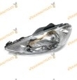 Faro Peugeot 206 de 1998 a 2009 Lampara H4 Delantero Izquierdo Regulacion Manual y Electrica