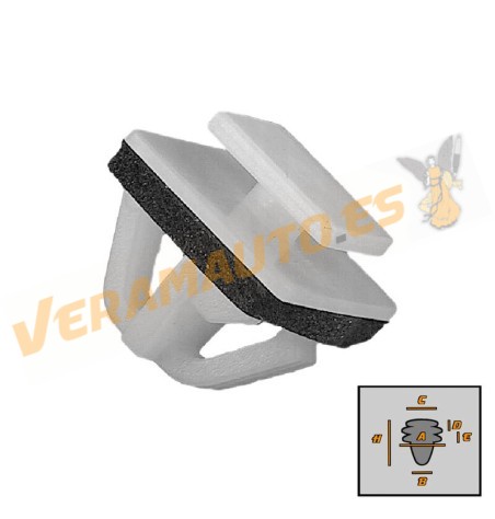 Staple Set Hyundai Tucson Sonata | Kia Picanto Sportage | Exterior Door Trim Fastening | OEM Similar to 87756-2E000