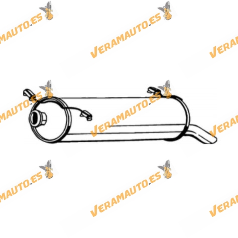 Rear Silencer Citroen Xantia from 1993 to 2003 | Engines 1.9TD - 2.0 HDI OE 96164371 | 172681 | 172682