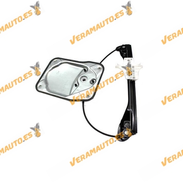 Elevalunas Skoda Fabia de 2007 a 2010 Trasero Izquierdo Electrico Con Plancha Sin Motor OEM Similar 5J4839461