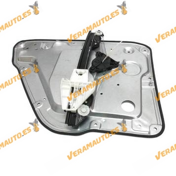 Electric Window Operator Skoda Fabia from 2000 to 2007 Rear Right without Engine with Plate OEM Similar to 6Y1839462