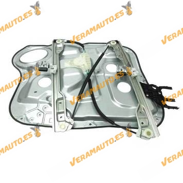 Electric Window Operator Hyundai Santa Fe from 2006 to 2010 Front Right with Plate without Engine OEM Similar to 824712B000