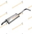 Rear silencer Renault 19 Phase I and II from 1988 to 1997 | 1.7 1.8 Petrol and 1.9 Diesel engines | OEM Similar to 7700811240