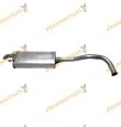 Rear silencer Renault 19 Phase I and II from 1988 to 1997 | 1.7 1.8 Petrol and 1.9 Diesel engines | OEM Similar to 7700811240