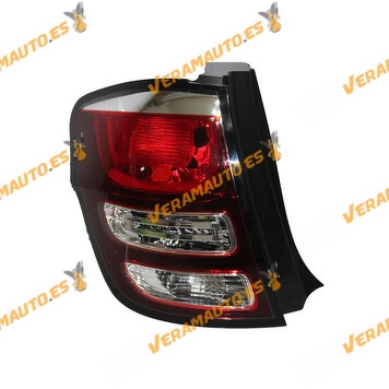 Piloto Trasero Citroen C3 (SC) de 2013 a 2016 | Izquierdo | Exterior | Blanco Rojo | Sin Portalámparas | OEM Similar 9803928880