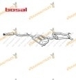 Silencioso Escape Trasero e Intermedio Fiat Brava 1.6 Gt 16v de 1995 a 2001 OEM Similar a 46520511 | 71765117