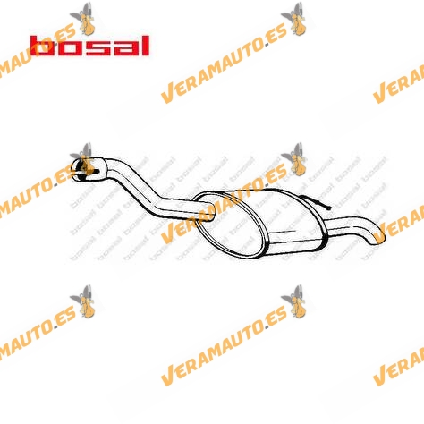 Escape Silencioso Trasero Ford Focus Sedan 1.8 TDCi Turbo DI TDDi de 2001 a 2004 OEM Similar a 1076698 | 1133517