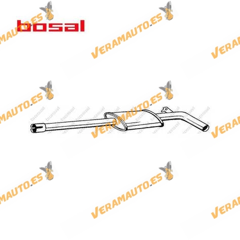 Silencioso Escape Intermedio Renault Megane II | Scenic II de 2002 a 2008 Motores 1.4i 16v 82cv | 98cv OEM Similar a 8200189560