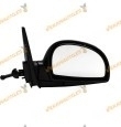 36000702 Espejo Retrovisor Hyundai Accent LC de 2002 a 2006 Mecanico Negro Derecho Similar a OEM 8762025211CA