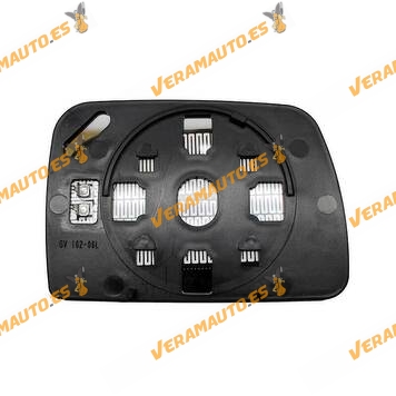 Cristal Espejo Retrovisor BMW X5 (E53) De 1999 A 2006 Con Soporte Montaje Izquierdo Asférico Térmico OEM 51167039597
