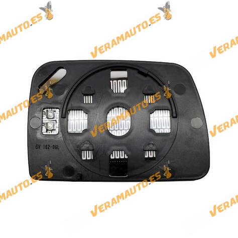 Cristal Espejo Retrovisor BMW X5 (E53) De 1999 A 2006 Con Soporte Montaje Izquierdo Asférico Térmico OEM 51167039597