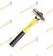Martillo de Bola Cabeza Cilíndrica y Superficie Plana MAURER | Chapista | Trabajo Metal | Mango Fibra de Vidrio | 650 Gramos