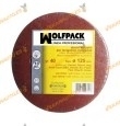 Discos de Lija con soporte de Velcro de 125 mm de diámetro WOLFPACK con Agujeros | Grano 40 | 10 Piezas | Lijadoras Circulares