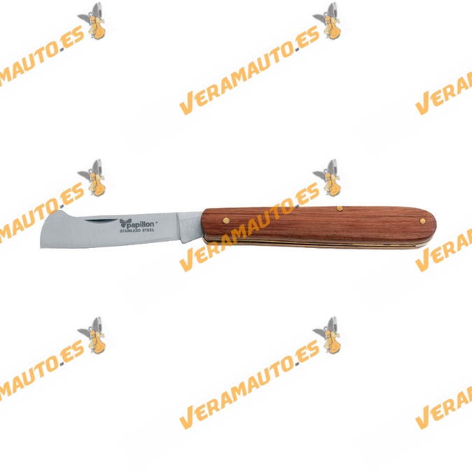 af08290440 navaja para injertar papillon con hoja de acero inoxidable 101 mm cerrada 173 mm abierta mango ergonomico de madera